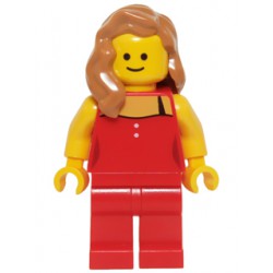 Dáma v červeném, Minifigurka pro LEGO Town set Detektivní kancelář