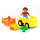 Nákladní auto pick-up s řidičkou a nákladem zeleniny - ze setu LEGO Duplo 10810