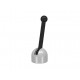 Řadící / ovládací páka - černá, základna světle šedá - LEGO Lever Small Base with Black Lever