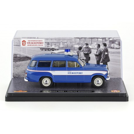 1970 Škoda 1202 – Veřejná bezpečnost, maják AZD 500 – Abrex / Model DEPO 1:43