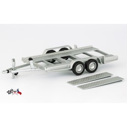 Přívěs - autopřepravník pro převoz osobních aut − Car trailer / Autotrailer − IXO Models 1:43