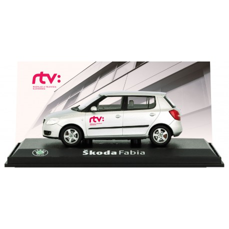 2009 Škoda Fabia II – Rozhlas a televízia Slovenska RTVS, televízne Správy – Abrex / Model DEPO 1:43