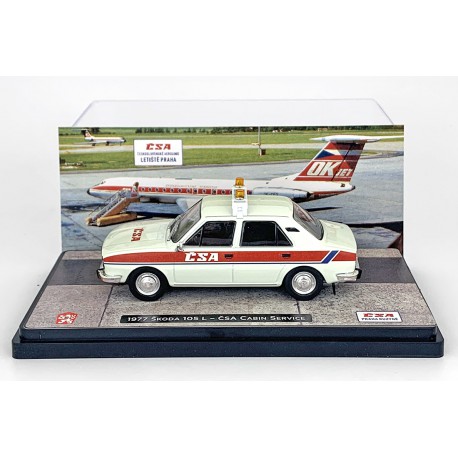 1977 Škoda 105 L – ČSA Cabin Service, Letiště Praha − ABREX / Model DEPO 1:43