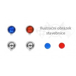 4 ks "Malá přídavná světla" o průměru 2,9 mm − 2 ks modrá a 2 ks červená − CAL 1:43