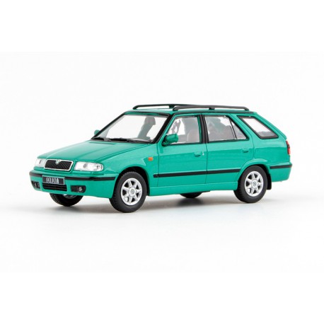 1998 Škoda Felicia FL Combi − zelená Pacific metalíza − ABREX 1:43 - model z TESTU Model DEPO