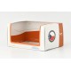 Přebal Abrex na vitrínku (box, krabička) menší − oranžový a bílý − ABREX 1:43 − MADE IN CZECH REPUBLIC