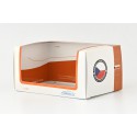 Přebal Abrex na vitrínku (box, krabička) menší − oranžový a bílý − ABREX 1:43 − MADE IN CZECH REPUBLIC