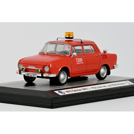 1973 Škoda 100 L – FOLLOW ME, Letiště Praha − CAL a MD 1:43, LIMITOVANÁ EDICE 24 ks