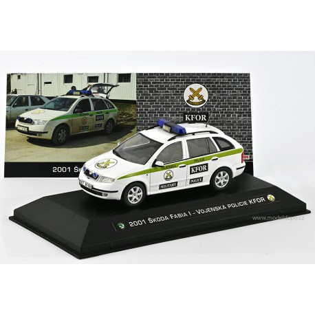 2001 Škoda Fabia I – Vojenská policie KFOR − CAL a MD 1:43, LIMITOVANÁ EDICE 50 ks