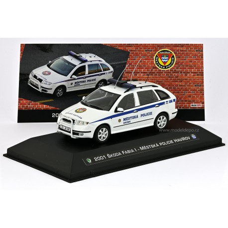 2001 Škoda Fabia I – Městská policie Havířov − CAL a MD 1:43, LIMITOVANÁ EDICE 50 ks