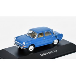 1965 Škoda 1000 MB – modrá – DeAgostini 1:43, s časopisem