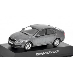 2013 Škoda Octavia III – šedá metalíza – DeAgostini 1:43