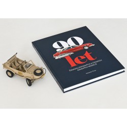 Kniha s modelem: 90 let čs. a českých kovových modelů a VW 166 Schwimmwagen Afrikakorps - Gonio 1:24